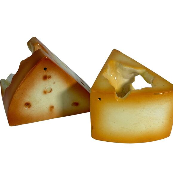 Vintage 2 Sets Salt & Pepper Shakers Mouse & Swiss Cheese Japan Kitschy - Picture 8 of 9